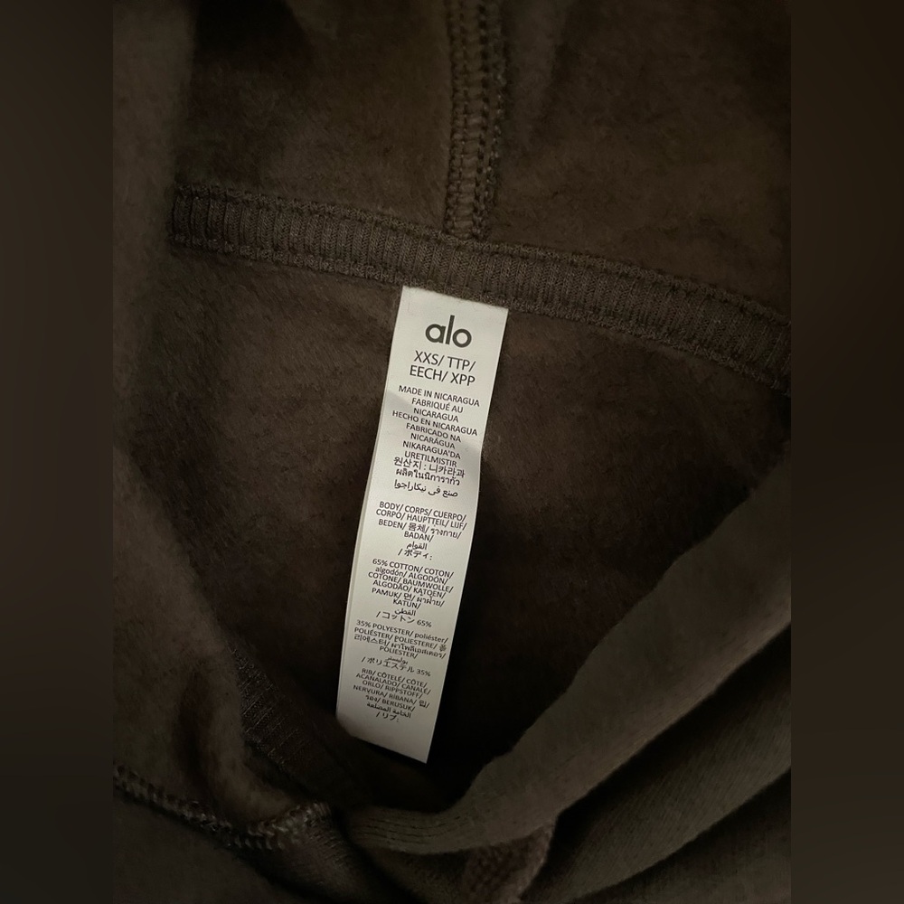 ALO Yoga NWT Accolade Hoodie Expresso Color Size XXS - Picture 11 of 11